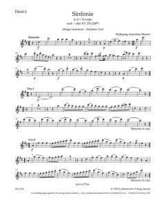 Symphony in D (K.250 K.248b) after the Serenade K.250 (Wind Set)