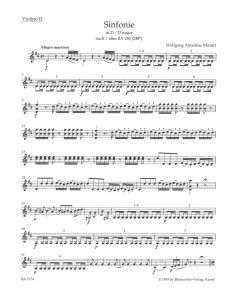 Symphony in D (K.250 K.248b) after the Serenade K.250 (Violin II)