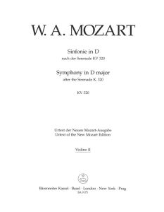 Symphony in D major based on the Serenade K.320 (Violin II)