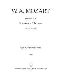 Symphony in B flat major (K.Anh.216 K.74g) (Wind Set)