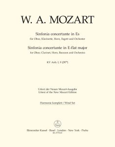 Sinfonia concertante for Oboe, Clarinet, Horn, Bassoon in E-flat major (K.297b) (Wind Set)