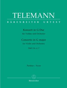 Concerto for Violin in G (TWV 51: G7) Score