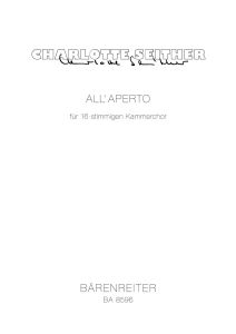 All' Aperto for mixed Chorus
