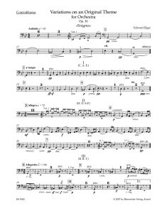 Enigma Variations for Orchestra Op.36 (Double Bass)