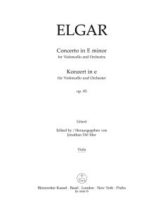 Concerto for Cello in E minor Op.85 (Viola)