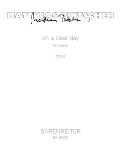 on a clear day (Piano)