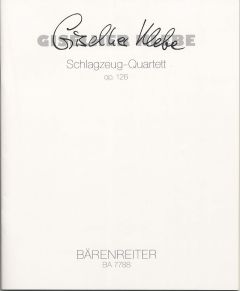 Percussion Quartet Op.126 (Playing Score)