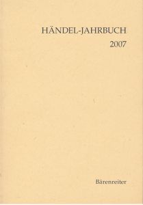 Handel Jahrbuch 2007