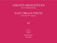 Easy Organ Pieces from the 19th Century, Book 4
