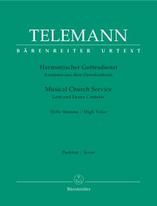 Der Harmonische Gottesdienst Lent & Easter Cantatas High Voice (Score)