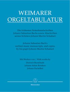 Weimar Organ Tablature. J.S. Bach's earliest music manuscripts