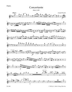 Concertante for Oboe, Bassoon, Violin, and Violoncello (Hob.I:105) (Wind Set)