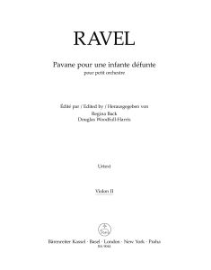 Pavane pour une infante defunte pour orchestre (Violin II)