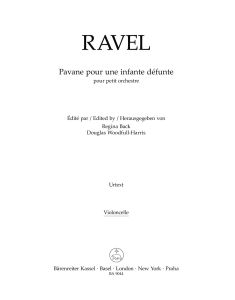 Pavane pour une infante defunte pour orchestre (Cello)