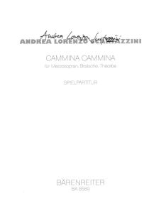 Cammina cammina for Mezzo Soprano, Viola & Theorbo