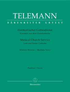 Der Harmonische Gottesdienst Lent & Easter Cantatas Medium Voice (Score & Parts)