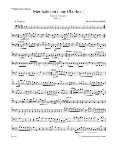Cantata No. 212: Mer Hahn En Neue Oberkeet (BWV 212) (Peasant Cantata) (Cello/Bass)