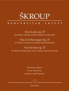 Trio for Piano, Clarinet (Violin) & Violoncello in E-flat major Op.27 (Score & Parts)