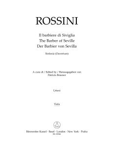 Overture to Il barbiere di Siviglia (The Barber of Seville) (Viola)