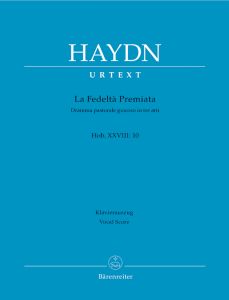 La fedelta premiata Hob.XXVIII:10 (Vocal Score)