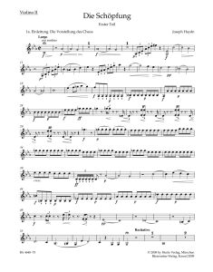 The Creation (HobXXI:2) (Violin II)