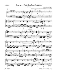Cantata No.51: Jauchzet Gott In Allen Landen (BWV 51) (Organ)