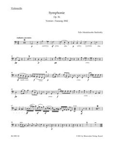Symphony No.3 in A minor Op.56 (Scottish) (Cello)