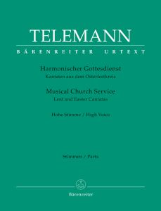 Der Harmonische Gottesdienst Lent & Easter Cantatas High Voice (Set of Parts)