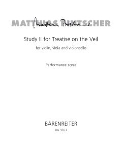 Study II for treatise on the veil for Violin, Viola & Cello