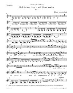 Cantata No.6: Bleib bei uns, denn es will Abend (BWV 6) (Violin II)