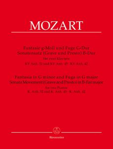 Fantasia in G minor & Fugue in G major (K.Anh 32 & 45), Sonata Movement in B-flat major (K.Anh.42)