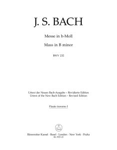 Mass in B minor NEW EDITION (BWV 232) (Wind Set)