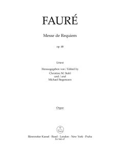 Requiem Op.48 (full orchestral version 1900) (Organ)