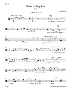 Requiem Op.48 (full orchestral version 1900) (Viola I)