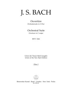 Orchestral Suite (Overture) No.1 in C major (BWV 1066) (Wind Set)