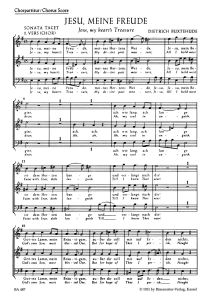 Jesu, meine Freude (BuxWV 60) (Choral Score)