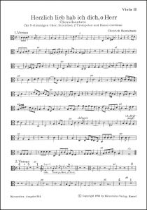 Herzlich lieb hab ich dich, o Herr (BuxWV 41) (Viola II)
