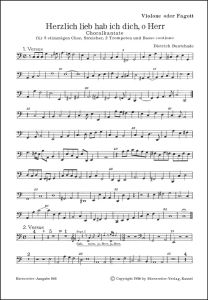 Herzlich lieb hab ich dich, o Herr (BuxWV 41) (Bassoon/Cello/Bass)