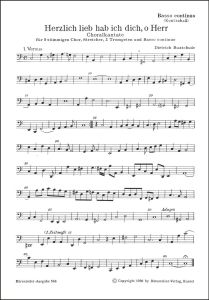Herzlich lieb hab ich dich, o Herr (BuxWV 41) (Cello/Bass)