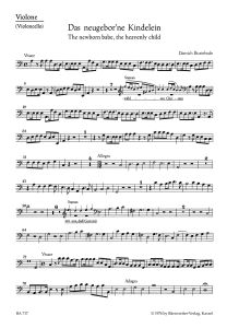 Das neugeborne Kindelein (The newborn babe, the heavenly child) (BuxWV 13) (Cello/Bass)