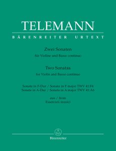 Two Sonatas (F maj TWV 41:F4, A maj TWV 41:A6) (Violin & Basso continuo)