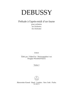 Prélude á l’aprés-midi d’un faune (Prelude to the Afternoon of a Faun) (Violin I)