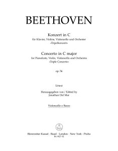Concerto for Piano, Violin and Violoncello in C major Op.56 (Triple Concerto) (Cello/Bass)