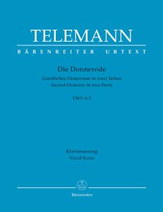Die Donnerode (TVWV 6:3) (Vocal Score)
