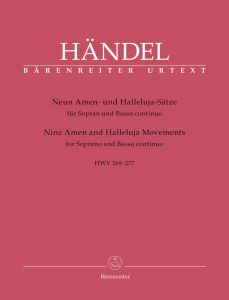 Nine Amen and Halleluja Movements HWV 269-277 Soprano & Basso continuo