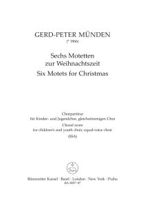 Six Motets for Christmas Chorus Score (SSA)