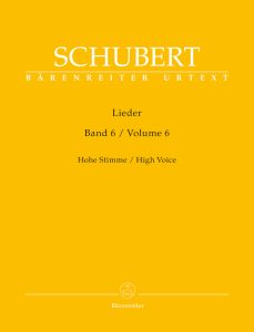 Lieder Volume 6, High Voice & Piano