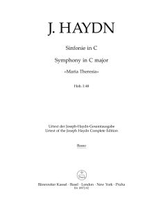 Symphony No.48 in C major (Maria Theresia) (Hob.I:48) (Cello/Bass)