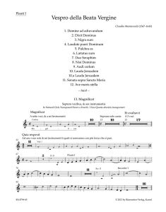 Vespers 1610, Vespro della Beata Vergine Wind set