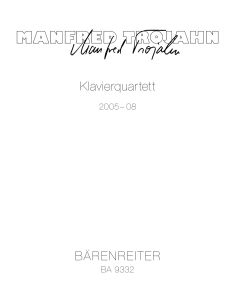 Piano Quartet (Score & Parts)